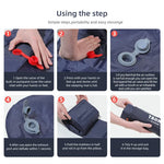 Inflatable Camping Mats Air Mattress with Pillow Outdoor Tourist Sleeping Pad Self-Inflating Mattress for Hiking Climbing