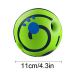 New Hot Wobble Wag Giggle Glow Ball Interactive Dog Attention Toy Fun Giggle Sounds Ball When Rolled or Shaken for Pet Dog Fun